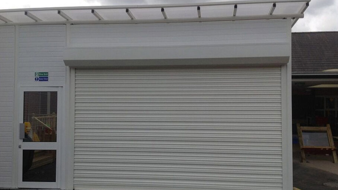 Commercial Shutter Outside